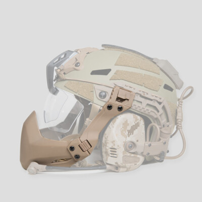 FMA Halbgesichtsmaske Dichtung Maske klappbar Schutz für Helm A Version Hunting