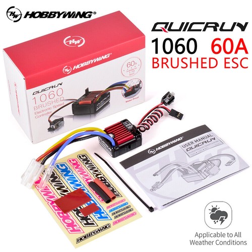 HobbyWing QuicRun 1060 60A Brushed ESC Speed Controller For 1/10 RC Car - Picture 2 of 12