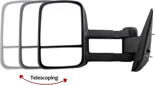 2x Left & Right Side Towing Mirror Manual For Cadillac Escalade Chevy Silverado - Picture 3 of 7