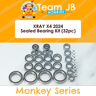 XRAY X4 2024 - 32 Pcs Rubber Sealed Bearings Kit