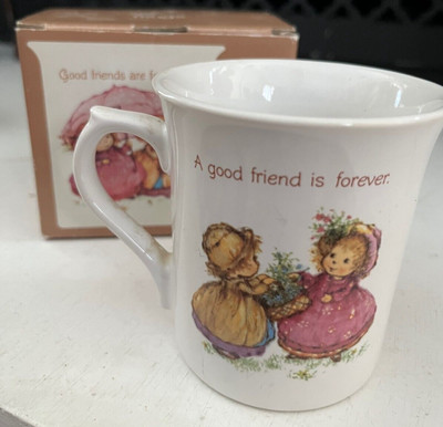 Vintage Hallmark Coffee Mug Good Friend is Forever Friends Are for Keeps Tea Cup