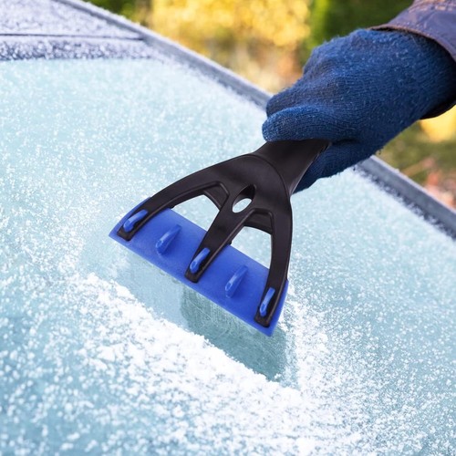 Car Windscreen 2-1n-1 Ice Scraper and Snow Brush Long Reach Handle Frost De-Icer - Picture 8 of 15