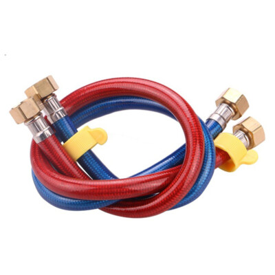 30cm~200cm Blue Red 1/2'' Stainless Steel Plumbing Anti-explosion Hose Water Pipe