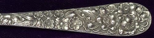 Stieff Sterling Flatware, Rose, Five O’Clock Spoon 5 9/16 in no mono - Picture 2 of 5