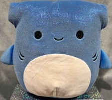 Squishmallows Glitter Sparkle Squad Hammerhead Shark 9” Plush Kawaii Plushie Toy