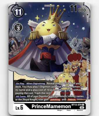 digimon vs royal knights card list price Ravemon [BT13-089] [Versus Booster] [All Turns] [Once Per Turn] When a card is removed from your security stack Digimon - PrinceMamemon BT13-074 U