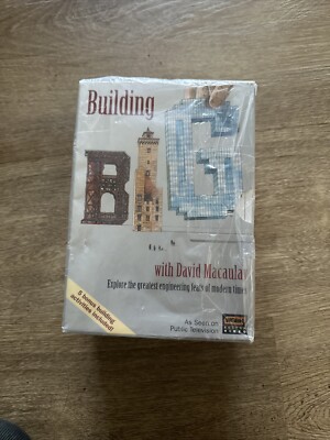 Building Big Set of 5 Dams Domes Tunnels Bridges Skyscrapers David Macaulay VHS