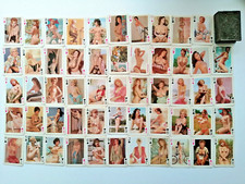 ancien jeux de cartes, sexy érotique, pin-up dans son étui publicitaire Narbonne