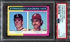 PSA 5 EX 1975 TOPPS MINI STRIKEOUT LEADERS #312 NOLAN RYAN / STEVE CARLTON SD271