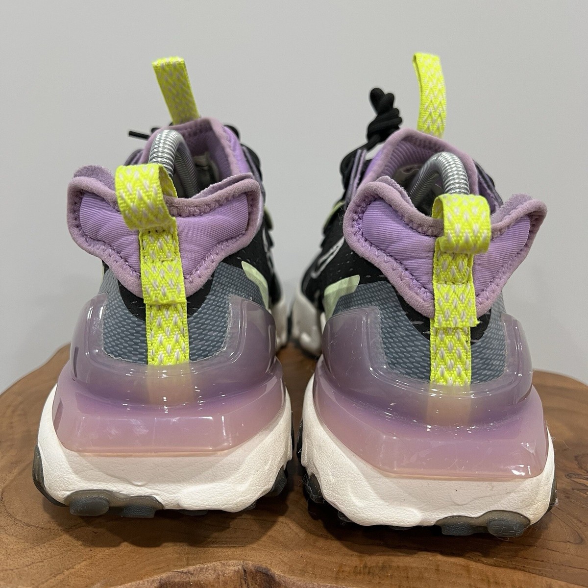 Size 9 - Nike React Vision Gravity Dimsix Black Purple White 