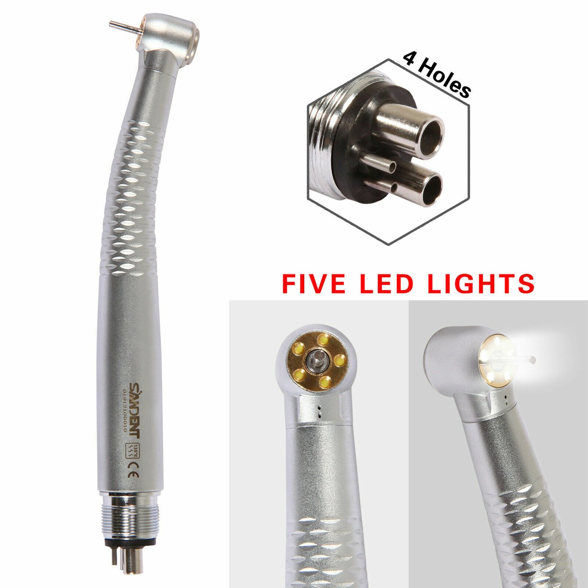 Dental LED E-generator With 5 Lamps & High Speed Handpiece - 4 Hole NSK Style Fiber Optic