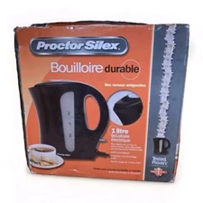 Proctor Silex Durable Kettle Electric 1 Liter Water K2070Y Auto Shut-Off - New 