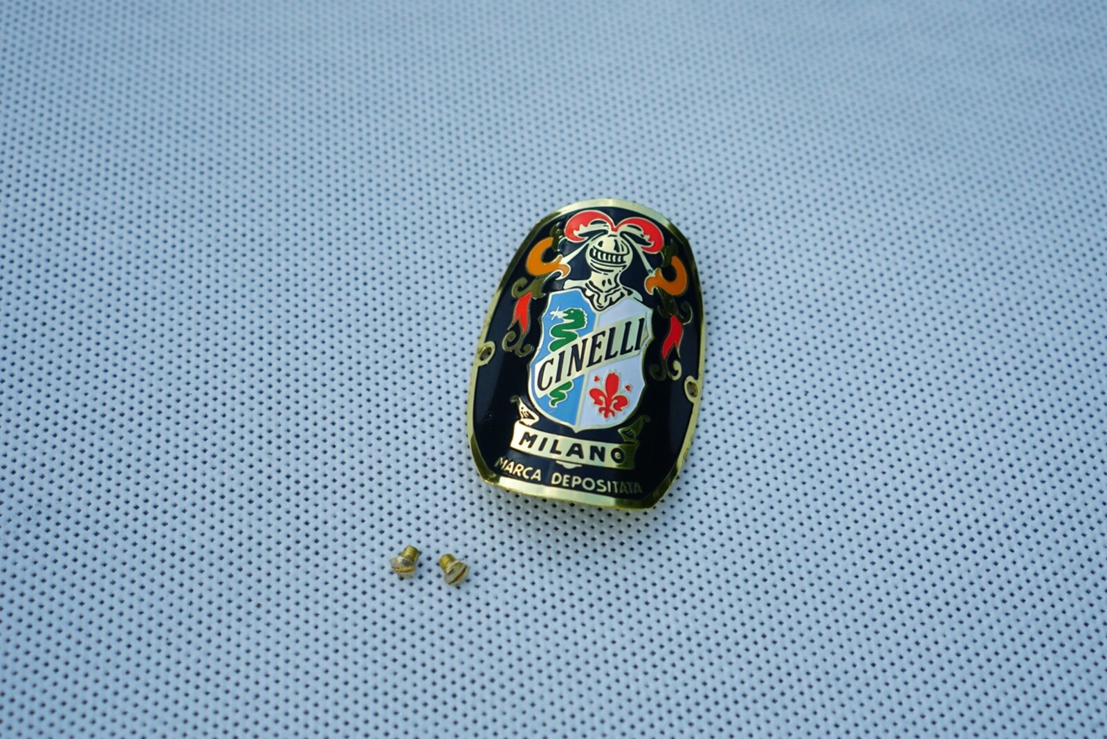 Distintivo Cinelli Milano Supercorsa B C A per bici vintage foto 6