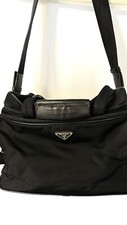 PRADA Travel Bag with leather piping