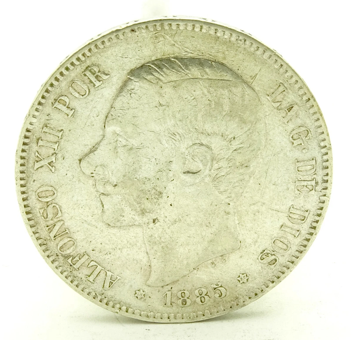 España. Alfonso XII (1874-1885). 5 Pesetas Lote de tres (3