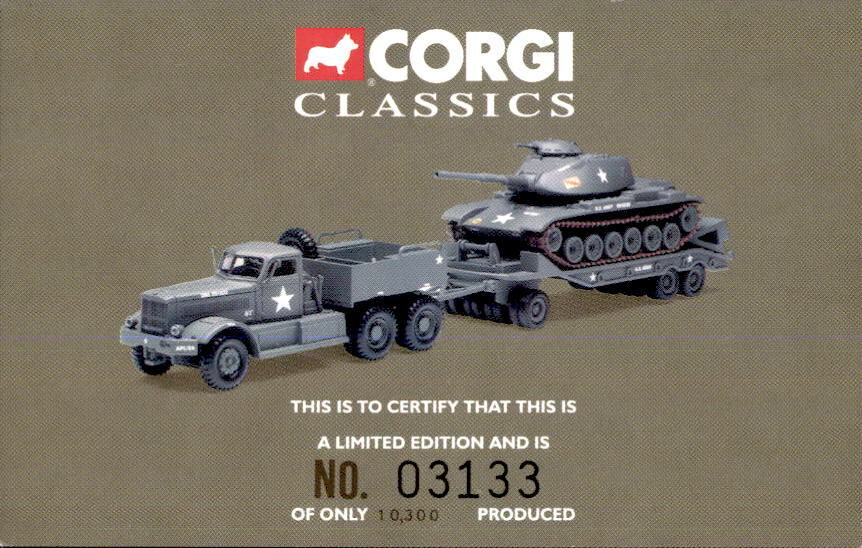 Corgi 55101 Diamond T Tank Transporter + M60 Medium Tank - 32nd US