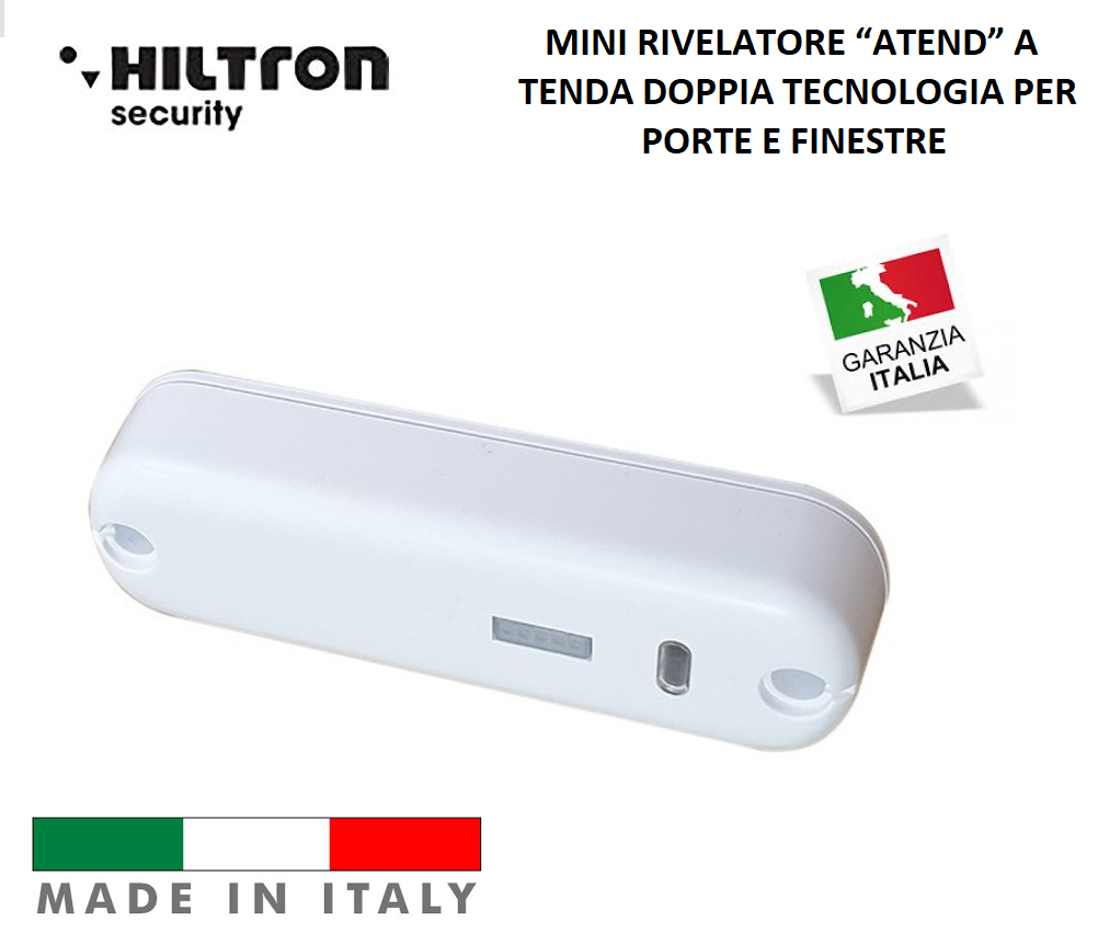 SENSORE RIVELATORE A DOPPIA TECNOLOGIA PIR EFFETTO A TENDA ANTISFARFALLAMENTO