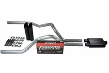 Dodge Ram 1500 19-25 2.5 Dual Exhaust Kit Includes Flowmaster Super 44 Blk Tip