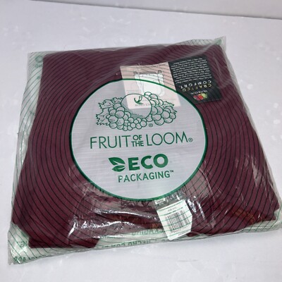 Fruit of the Loom Womans M Sweatshirt Ruby Wine (Eco Packaging) Brand New