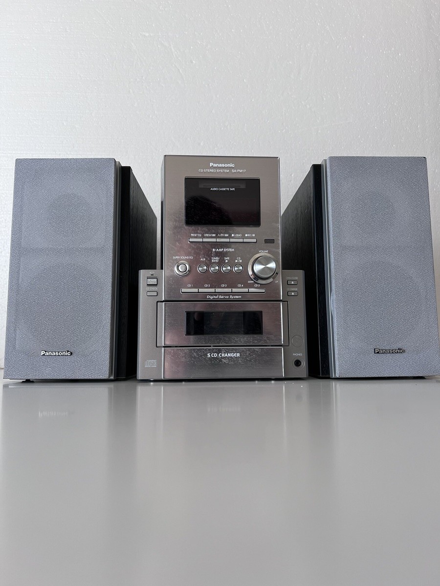 Panasonic SA-PM17 Compact Stereo System, Receiver, Cassette
