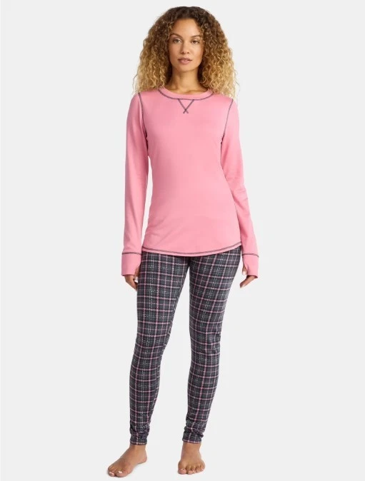 ClimateRight Cuddl Duds Womens 2XL XXL - 2 Piece Top & Leggings Base Layer Set
