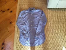 Polo Ralph Lauren Custom Fit Blue  White Check Button Down Size 15