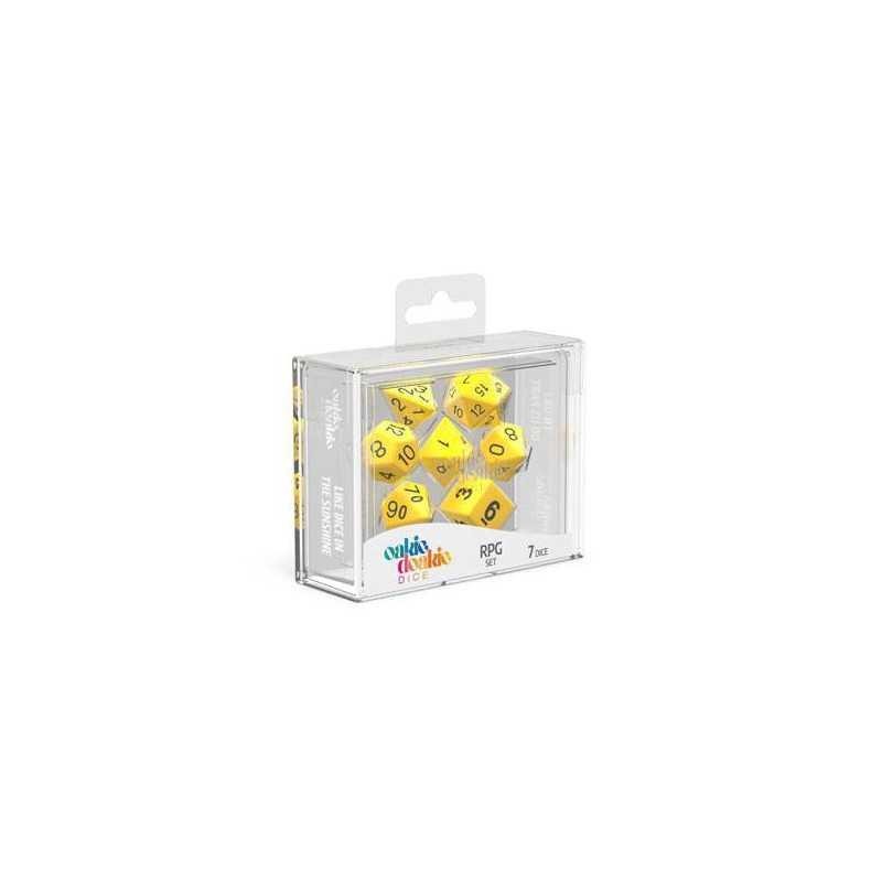 Oakie Doakie RPG Solid Yellow 7 Dice Set