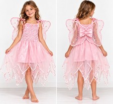 Fairy Princess Tulle Wings Halloween Costume Girl Size 6-8 Handmade In India
