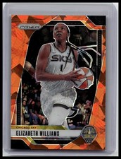 2024 Panini Prizm WNBA #24 Elizabeth Williams Ice Orange Prizms #272
