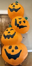 Halloween Inflatable Pumpkins Gemmy Giant 8FT Airblown Yard Decor Vintage 2002
