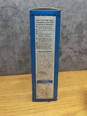 Purificateur D'eau Portable First Need Deluxe - Filtre à Eau De Survie/camping - Avec Bidon Supplémentaire - Bleu