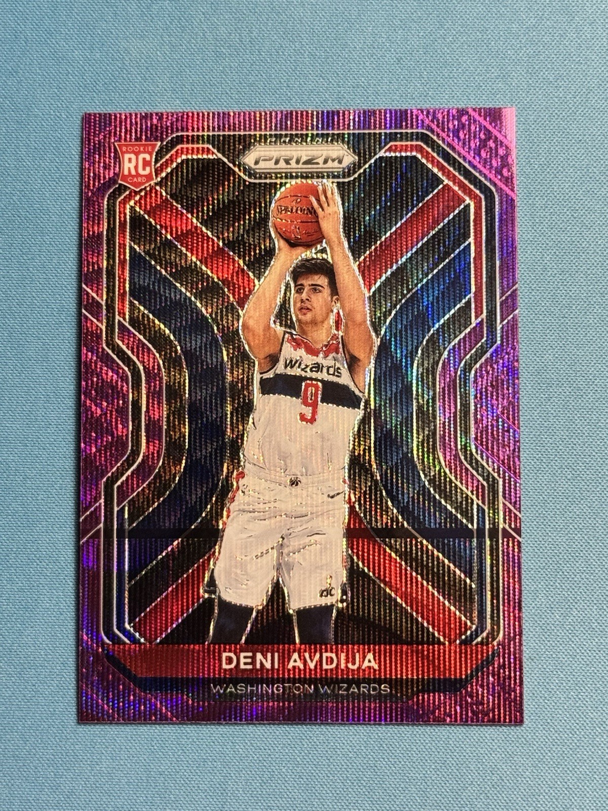 2020-21 Panini Prizm Basketball NBA Deni Avdija RC Rookie Purple Wave Prizm