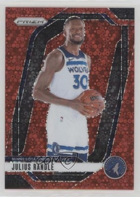 2024-25 Panini Prizm Fast Break Red Prizm 54/100 Julius Randle #57 hs9