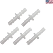 Standard Size 5pk Oxygen Tubing Connectors - Easy Attachment Barbed Design
