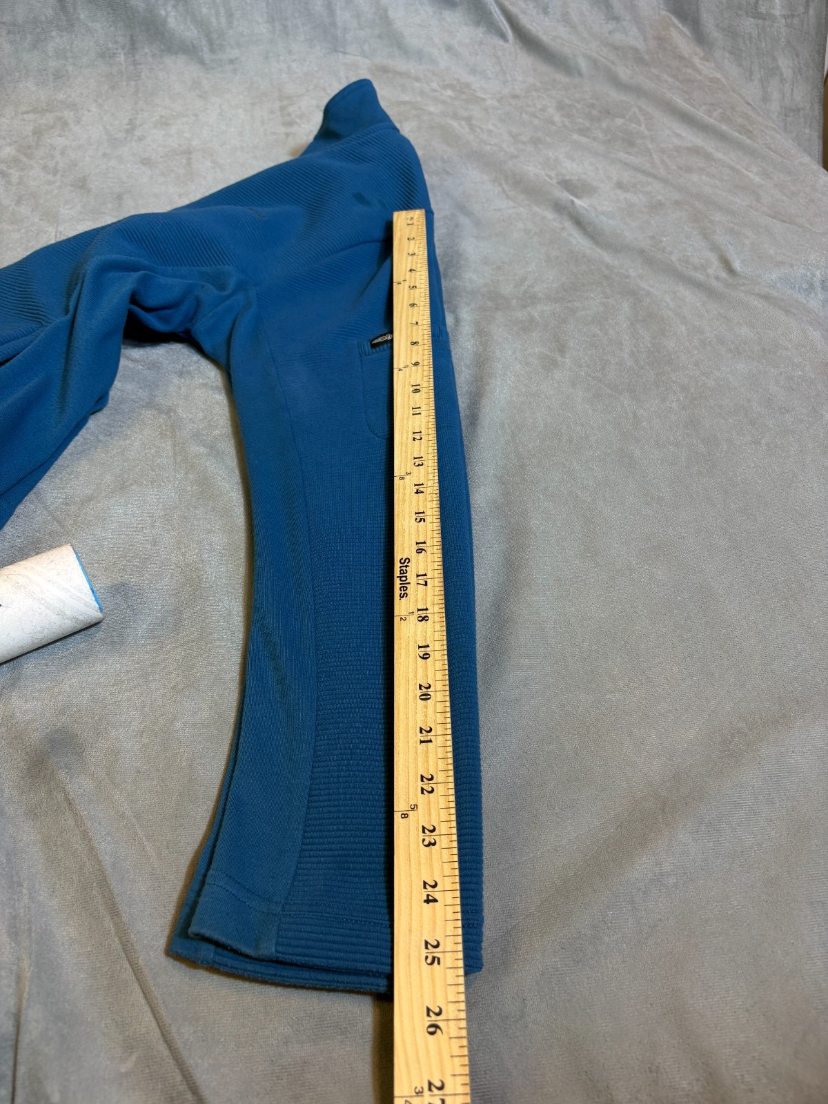 Straight Down Broadmoor Blue Pullover Womens 1/4 … - image 20