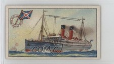 1913 Wills Ships & Their Pennants Tobacco Blank Back Balmoral Castle 04le