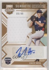 2018 Elite Extra Edition USA Collegiate Silhouette Gold 6/49 Zack Hess Auto uk2