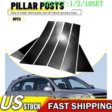 6pcs Door Window Column Pillar Post Cover Trim For Chevrolet Captiva 08-18 110x