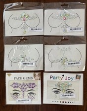 Face Body Gem Crystals Stickers Halloween Glam