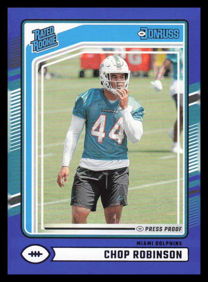 2024 Donruss Press Proof Blue #351 Chop Robinson RR