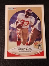 1990 Fleer Football - #5 Roger Craig - San Francisco 49ers EX-NM Condition 