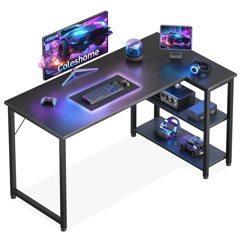 Coleshome L-shaped gaming desk