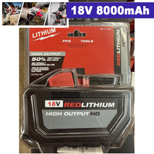 18V 8.0AH Battery For Milwaukee M18 18V Lithium-ion Extended Capacity 48-11-1860
