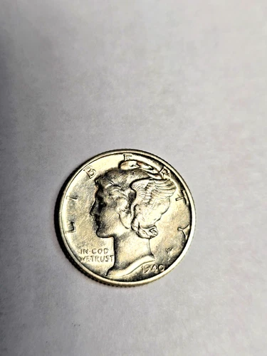 1940 mercury Dime, UNC with some luster