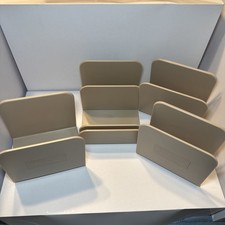 Juego de 4 divisores de almacenamiento organizadores con tapa de sartén magnética para alcaravea beige