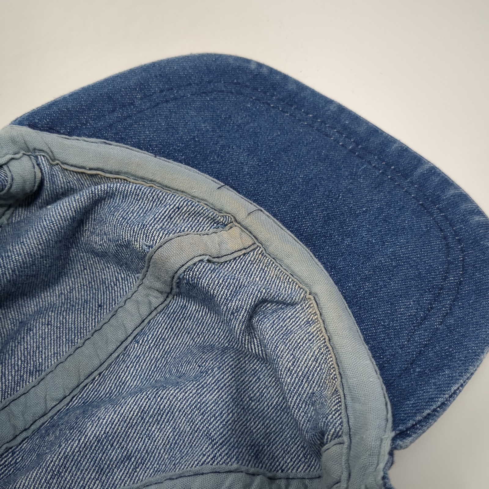 Unbranded Fitted Baseball Hat Solid Blue One Size… - image 8