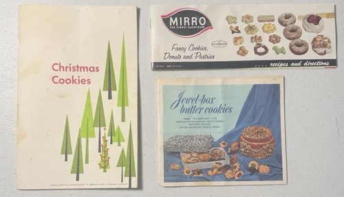 Mirro Cookie Cooky Pastry Press Decorator 9 Tips 12 Discs Copper Aluminum In Box - Picture 3 of 4