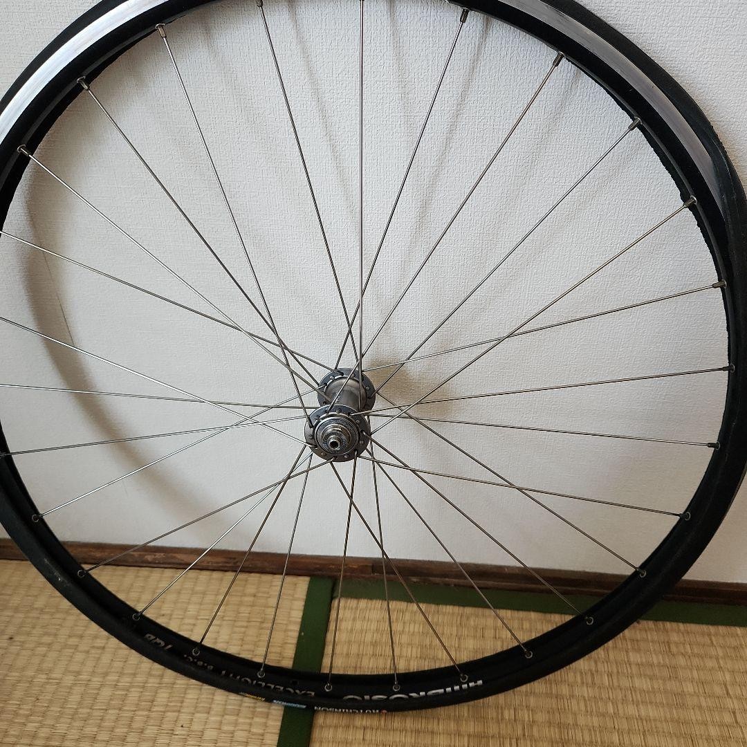 Ambrosio Exelright 700C Black Bike Rim with Dura-Ace 28H Hub