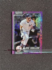 2026 Topps Series 1 Celebration Jose Caballero Pink Holo Foil #88 Yankees
