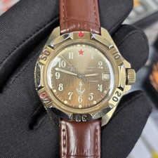 Wostok Submarine Anchor Komandirskie wristwatch Vostok Commander SU, USSR 1990s